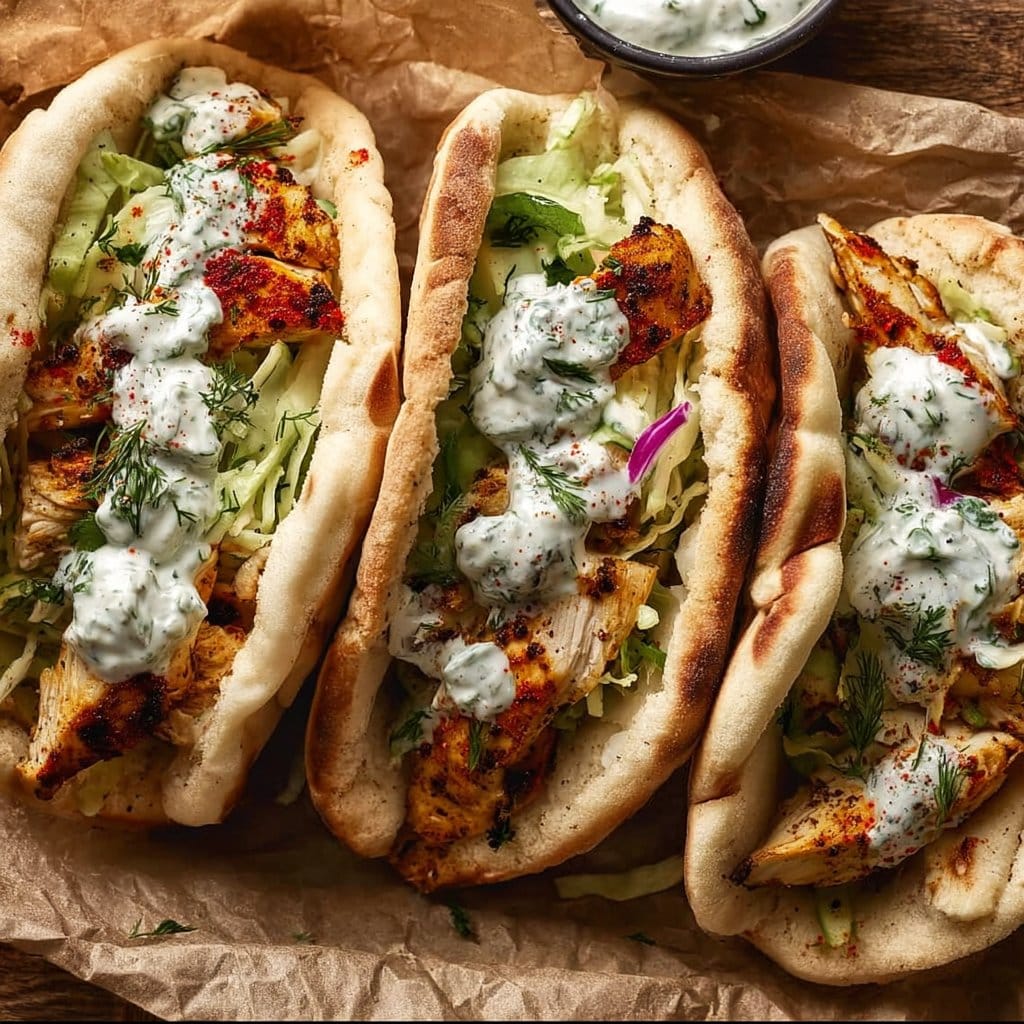 Sheet Pan Chicken Pitas with Herby Ranch
