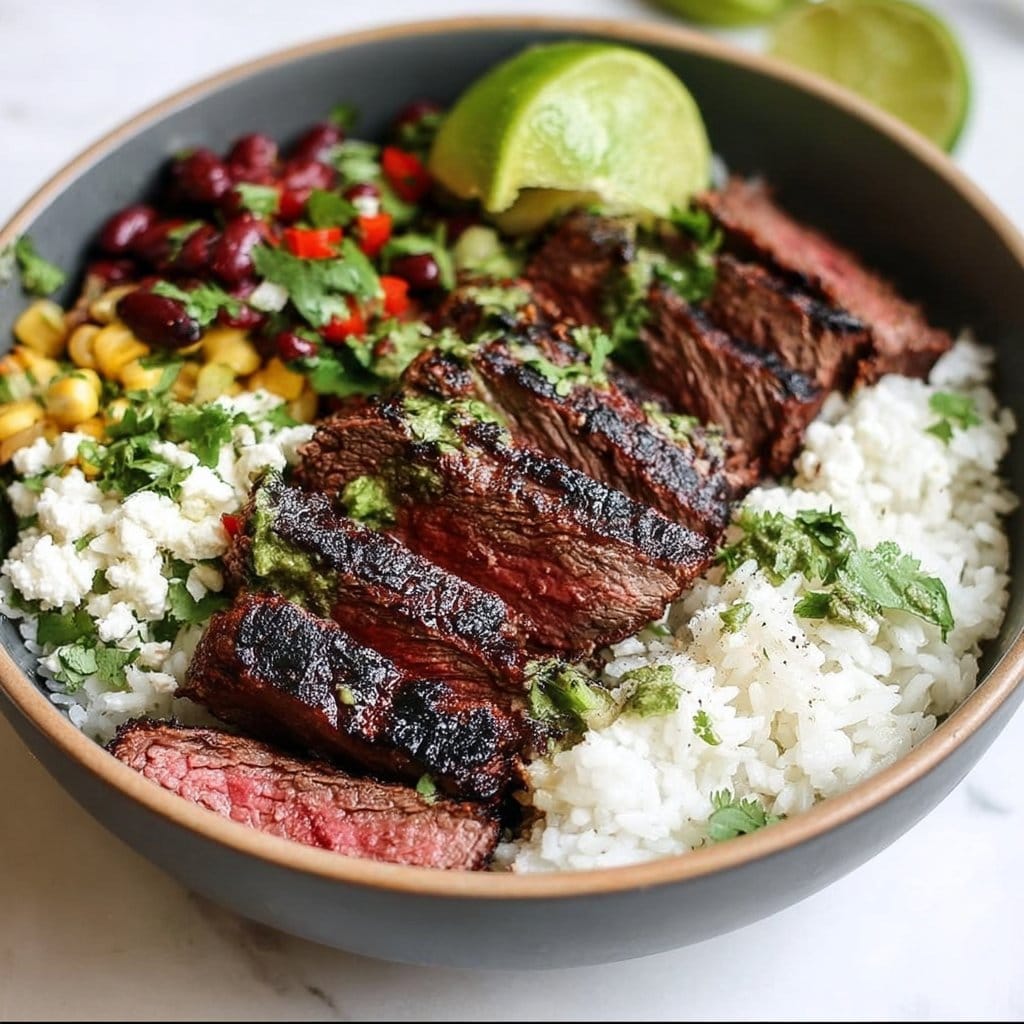Cilantro Lime Steak Bowls