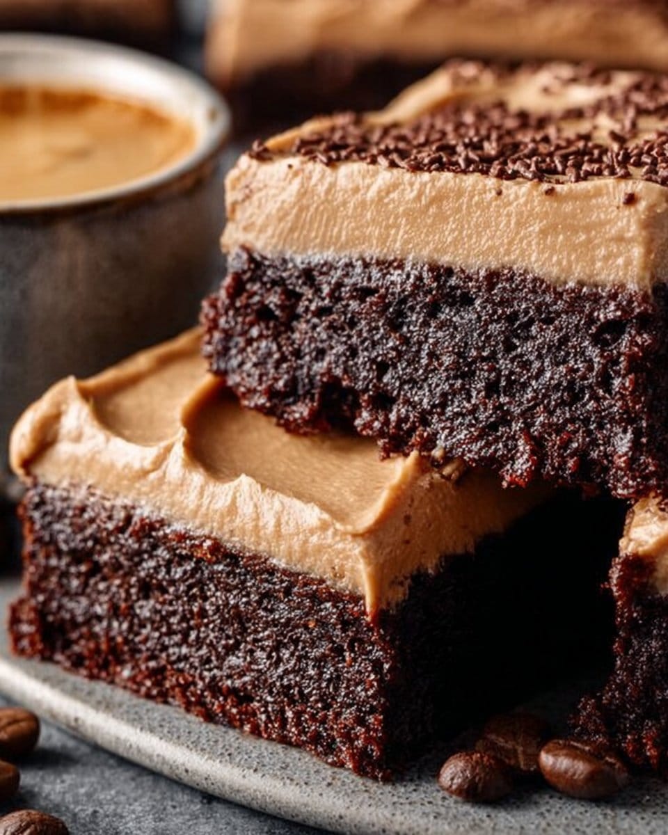 Frosted Coffee Brownies Recipe