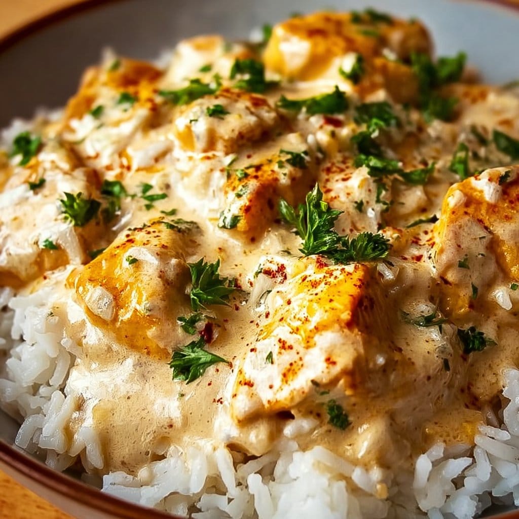 Creamy Smothered Chicken and Rice