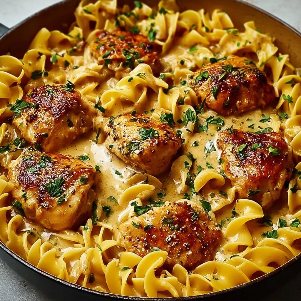 Easy One-Pan Chicken with Buttered Noodles