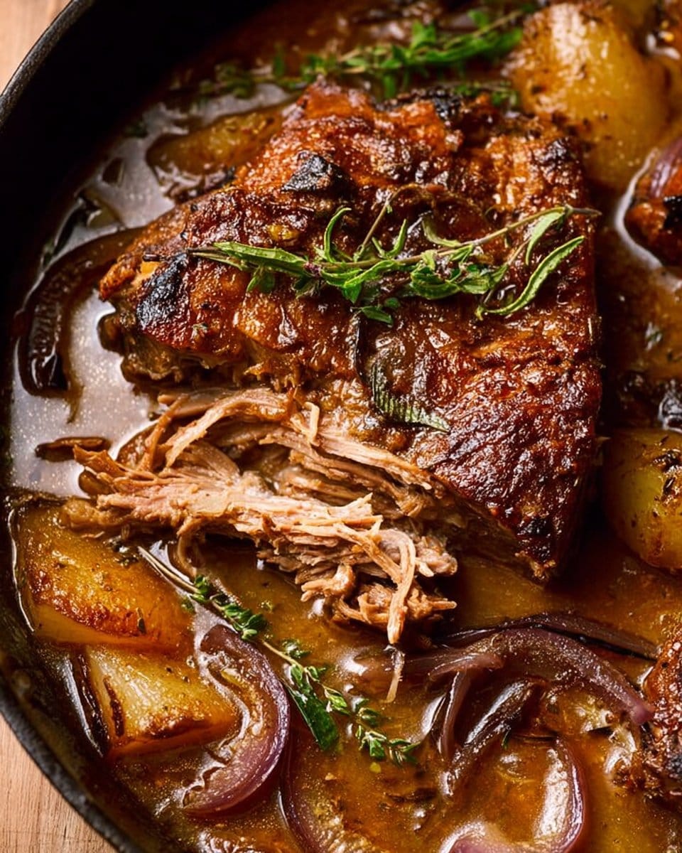 Apple Cider Braised Pork Shoulder