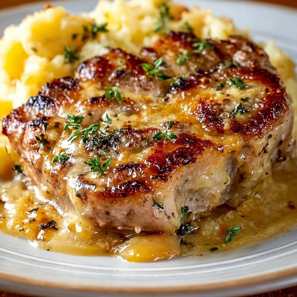 Smothered Pork Chop Scalloped Potato Casserole