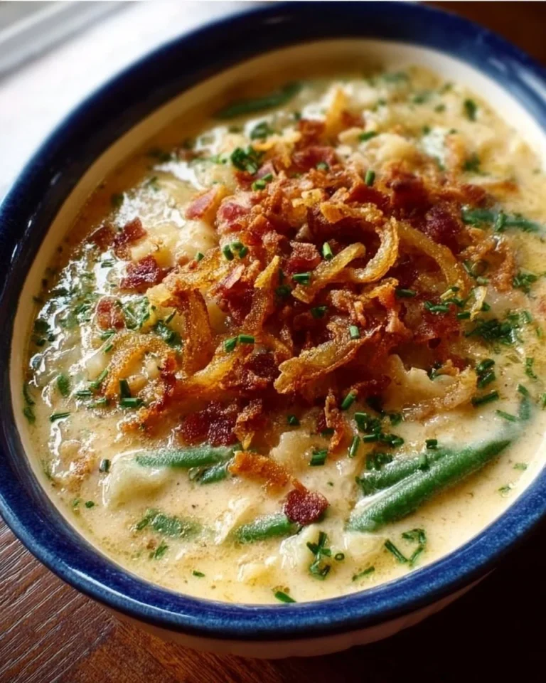 Delicious Crock Pot Loaded Potato Soup in a bowl topped with cheese and chives