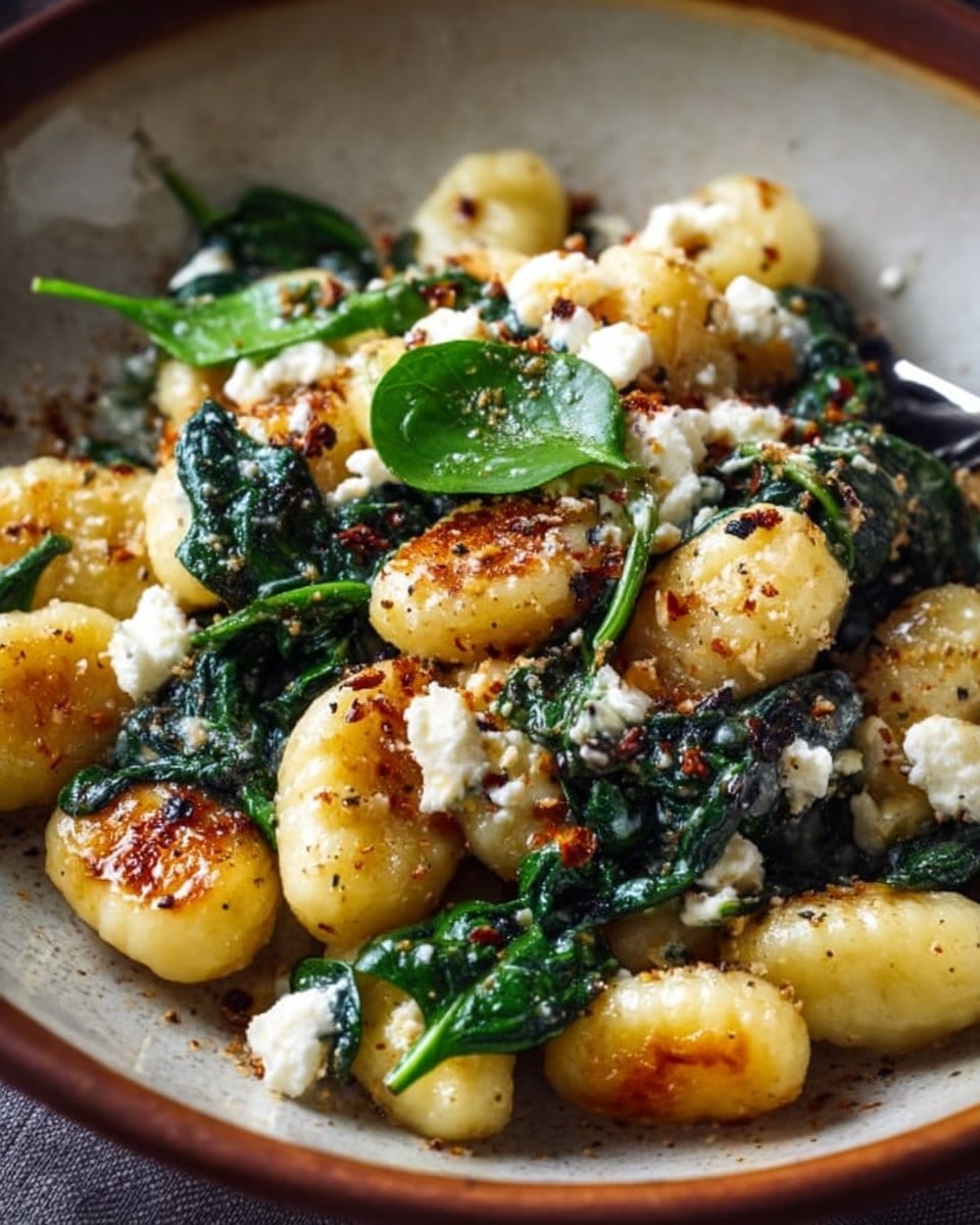 Creamy Gnocchi with Spinach and Feta