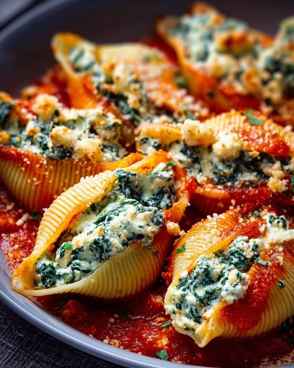 Spinach and Ricotta Stuffed Shells