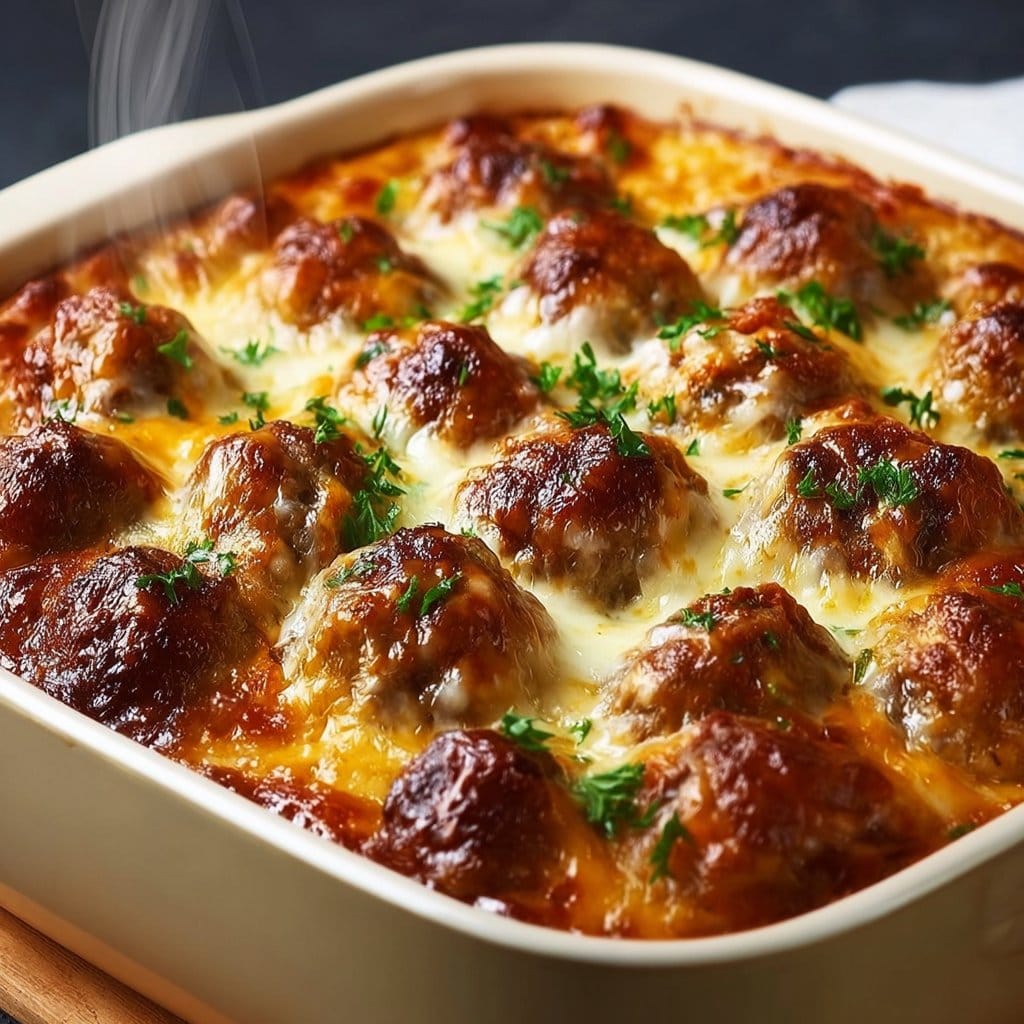 Dump-and-Bake Meatball Casserole