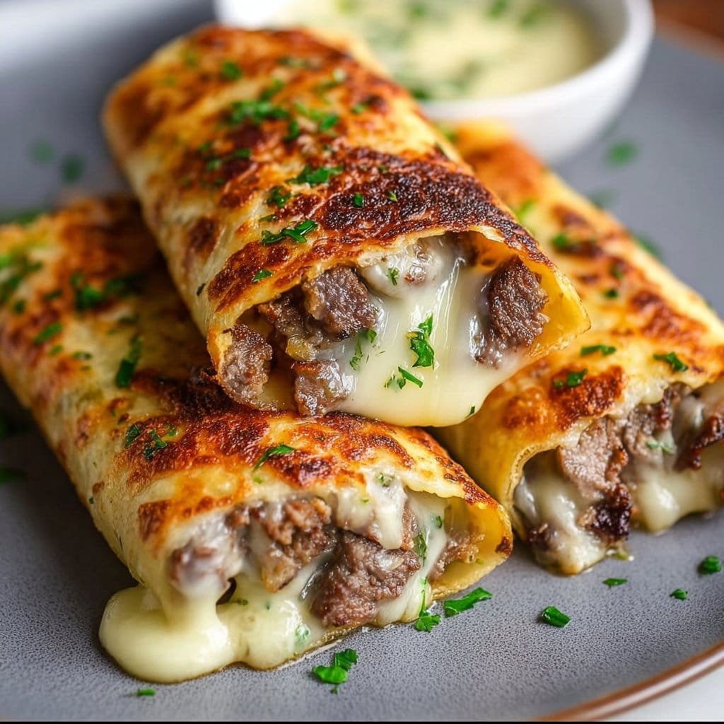Keto Philly Cheesesteak Rolls