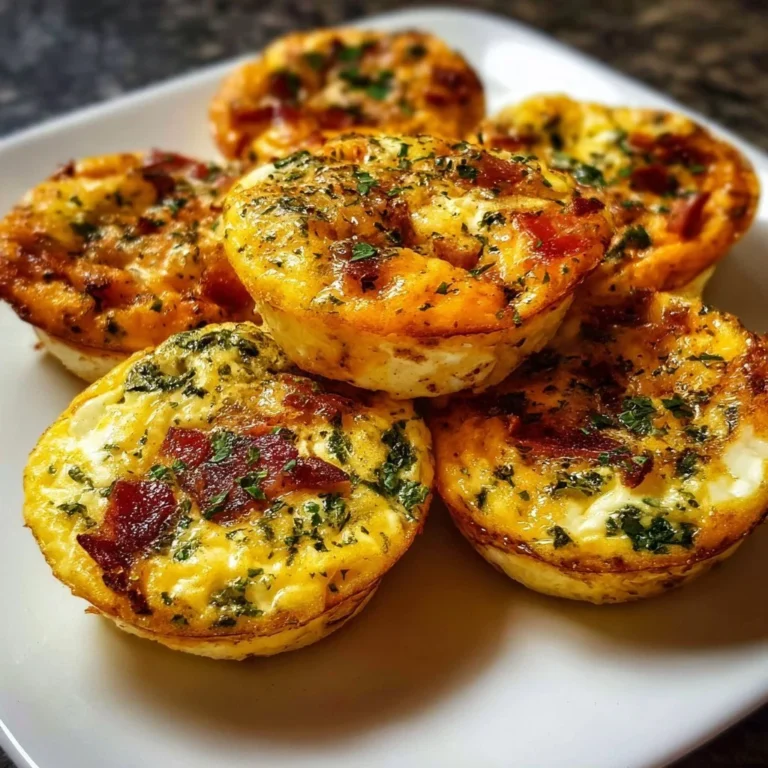Delicious homemade keto egg bites served in a colorful dish