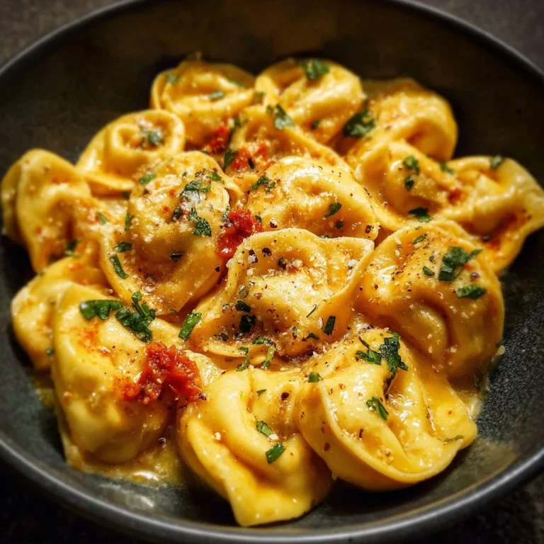 Delicious Marry Me Tortellini dish served with a creamy sauce