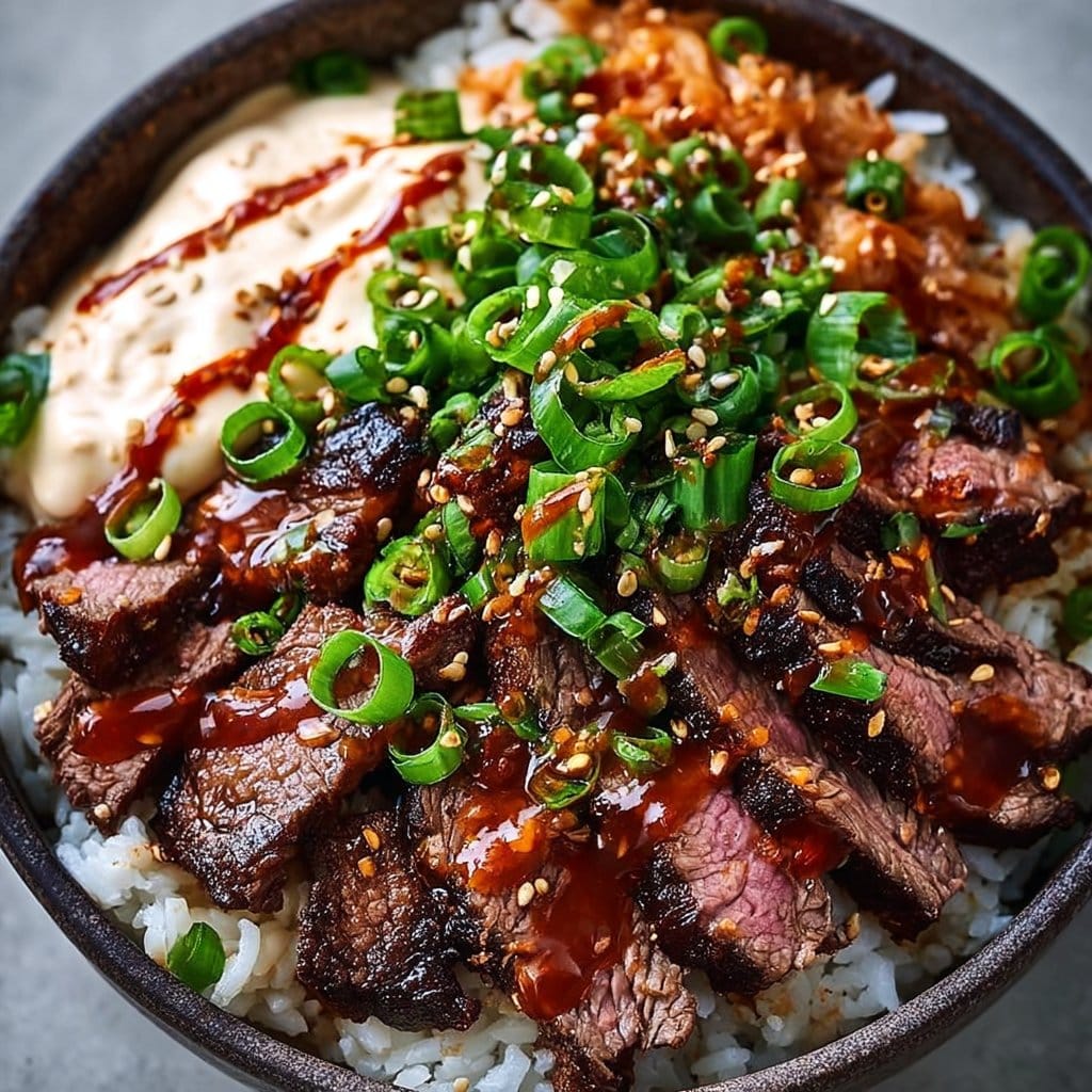 Korean BBQ Steak Rice Bowls