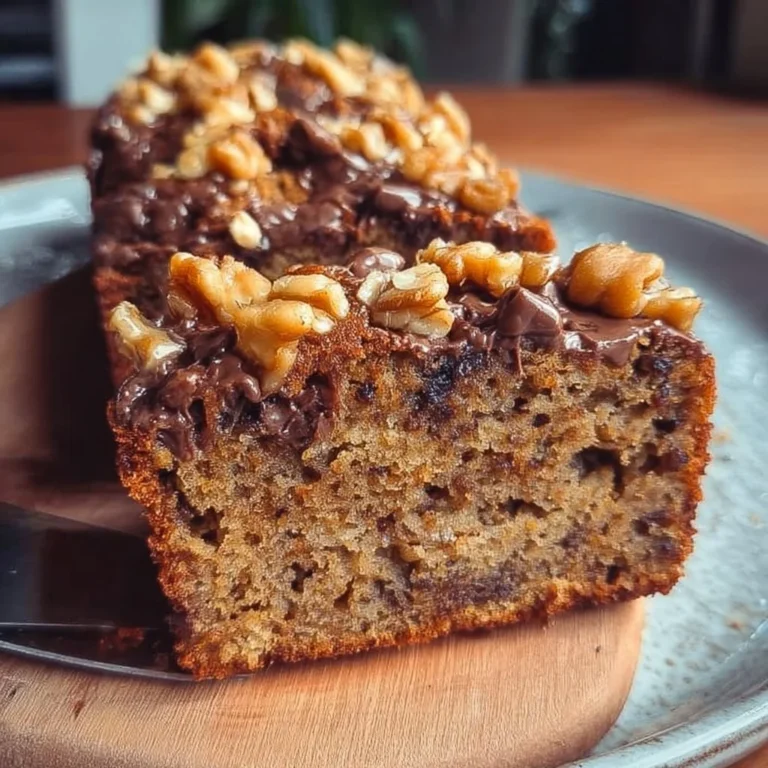 Healthy banana bread loaf, vegan and gluten-free, baked to perfection