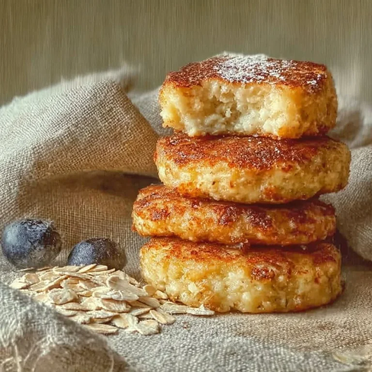 Delicious homemade quark coins made with oats, ready to enjoy.