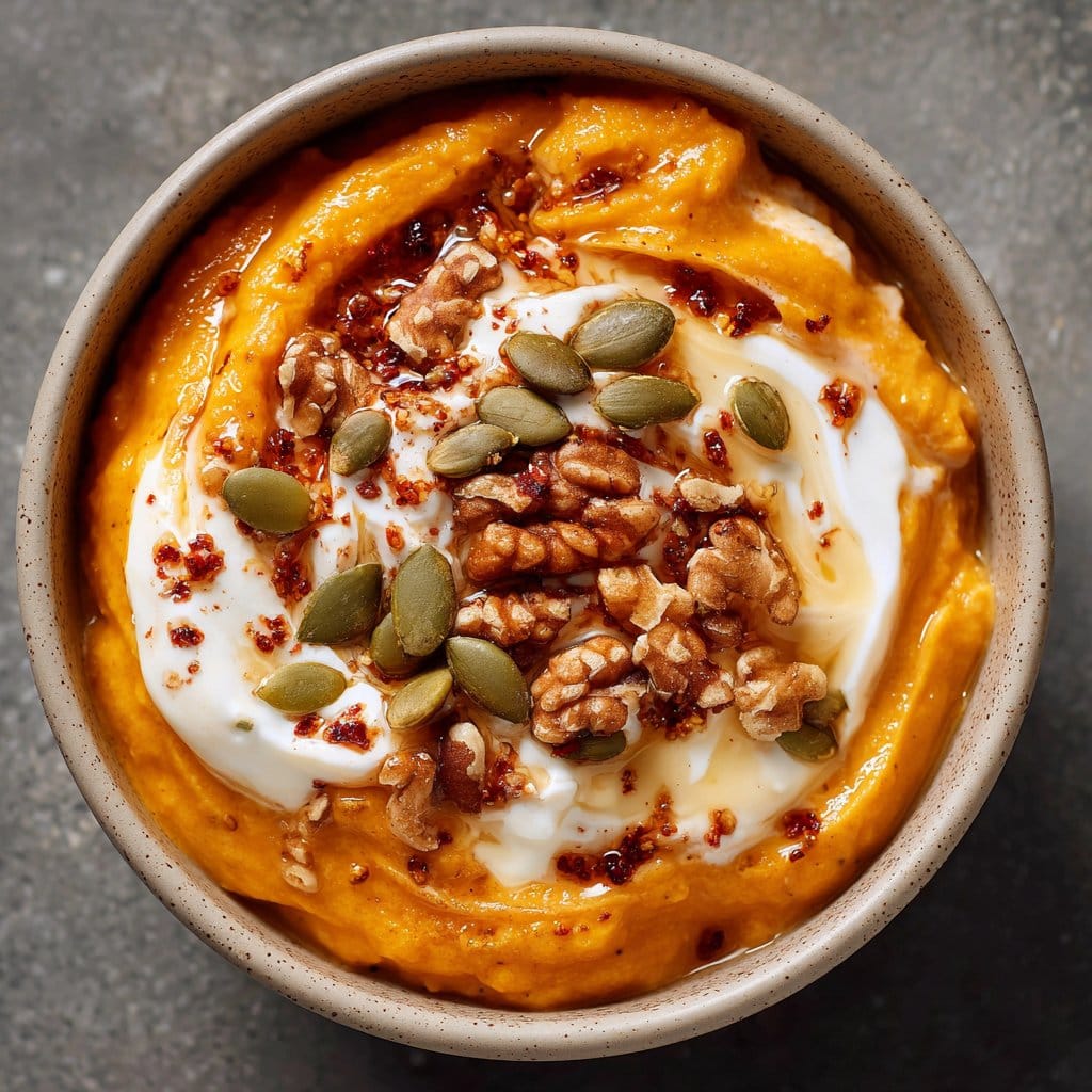 Pumpkin Whipped Cottage Cheese Breakfast Bowl