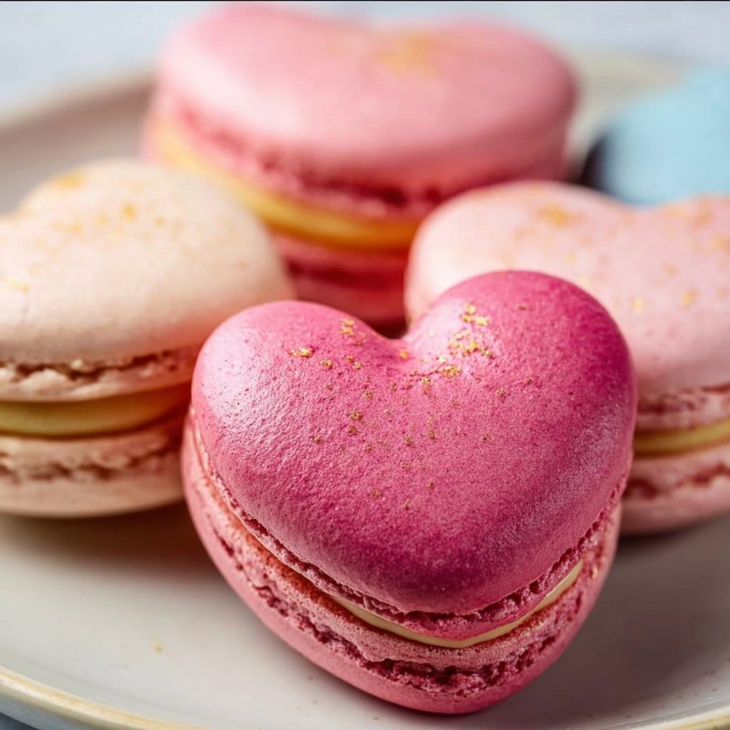 Heart-Shaped Macarons