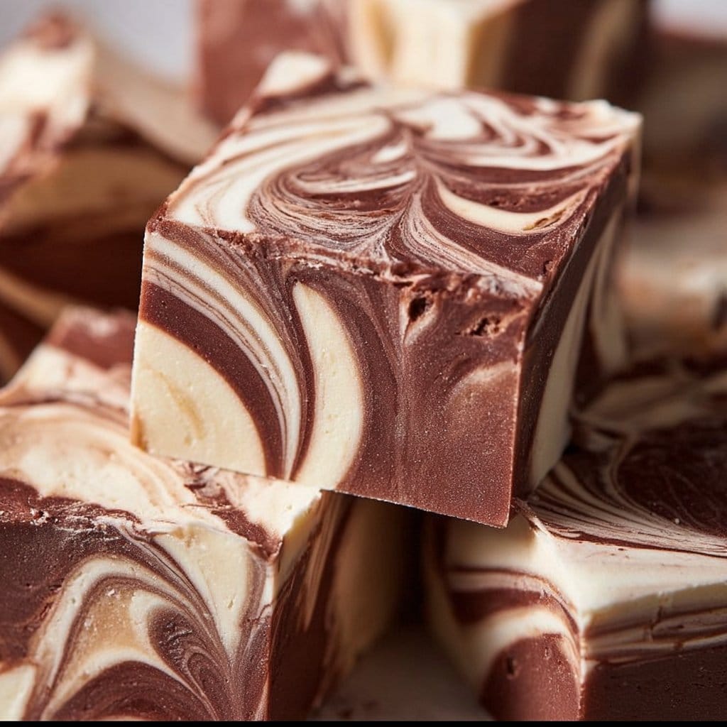 Marshmallow Swirl Fudge