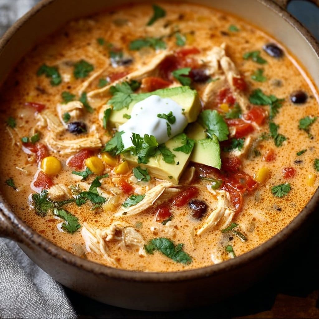 Creamy Chicken Enchilada Soup