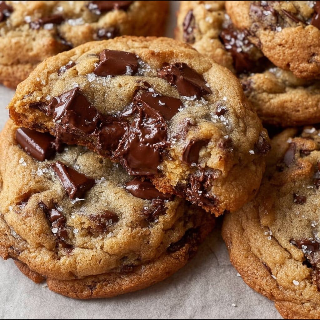 Ultra Thick Bakery Style Chocolate Chip Cookies – Crispy Edges, Gooey Centers, and Loaded with Chocolate!