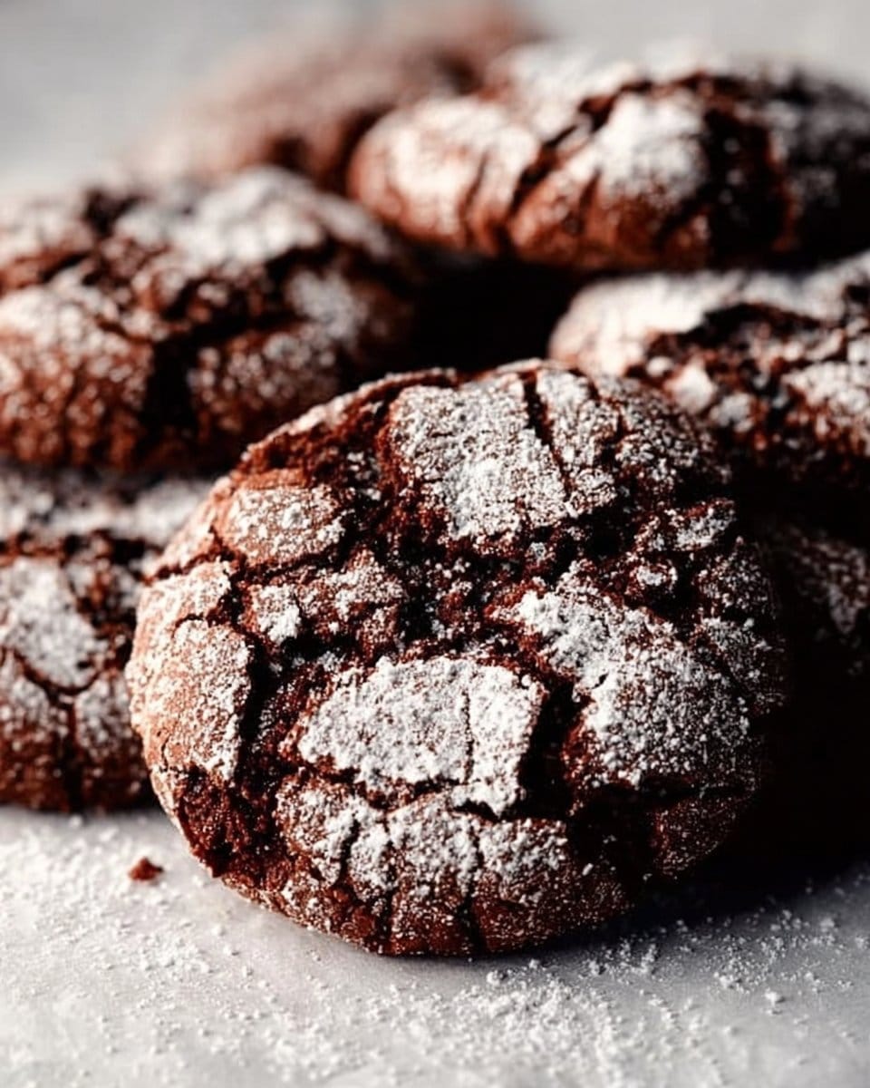 Gluten Free Chocolate Crinkle Cookies