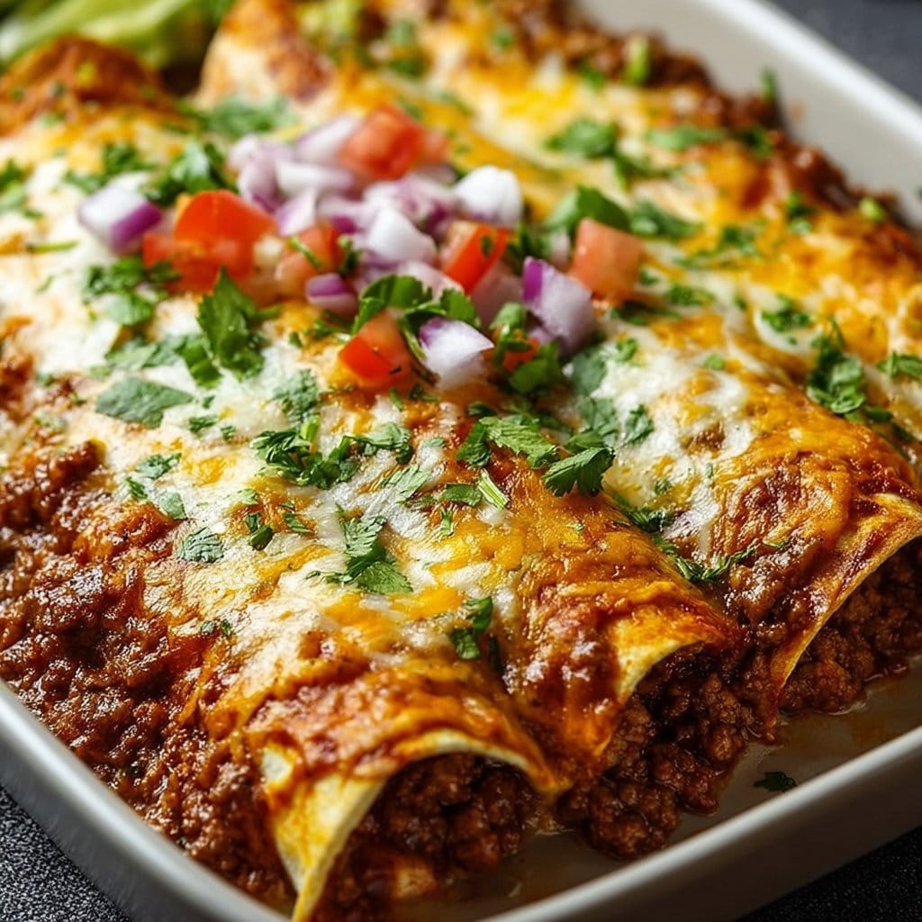 Ground Beef Enchiladas