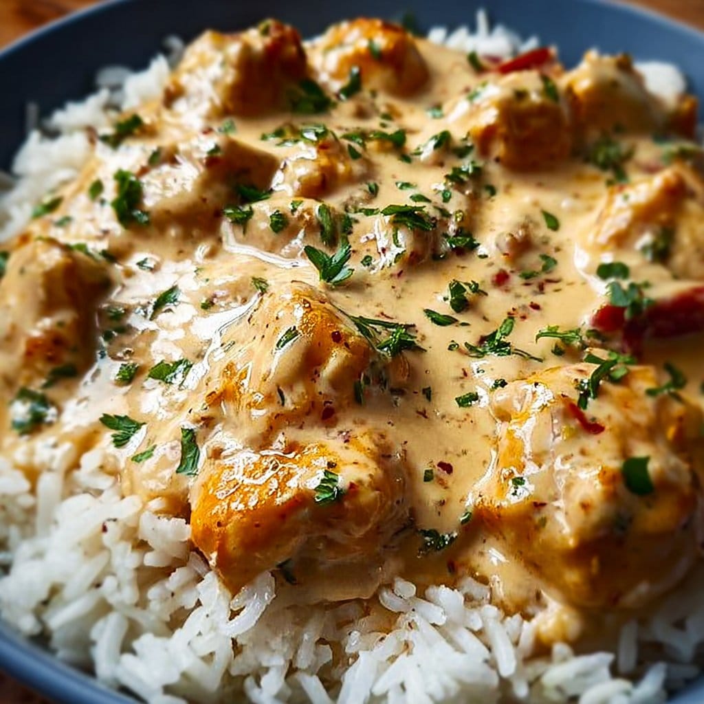 Creamy Smothered Chicken and Rice