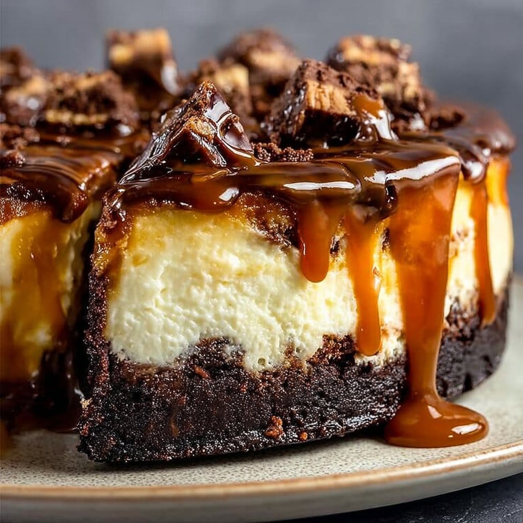 Caramel Brownie Cheesecake