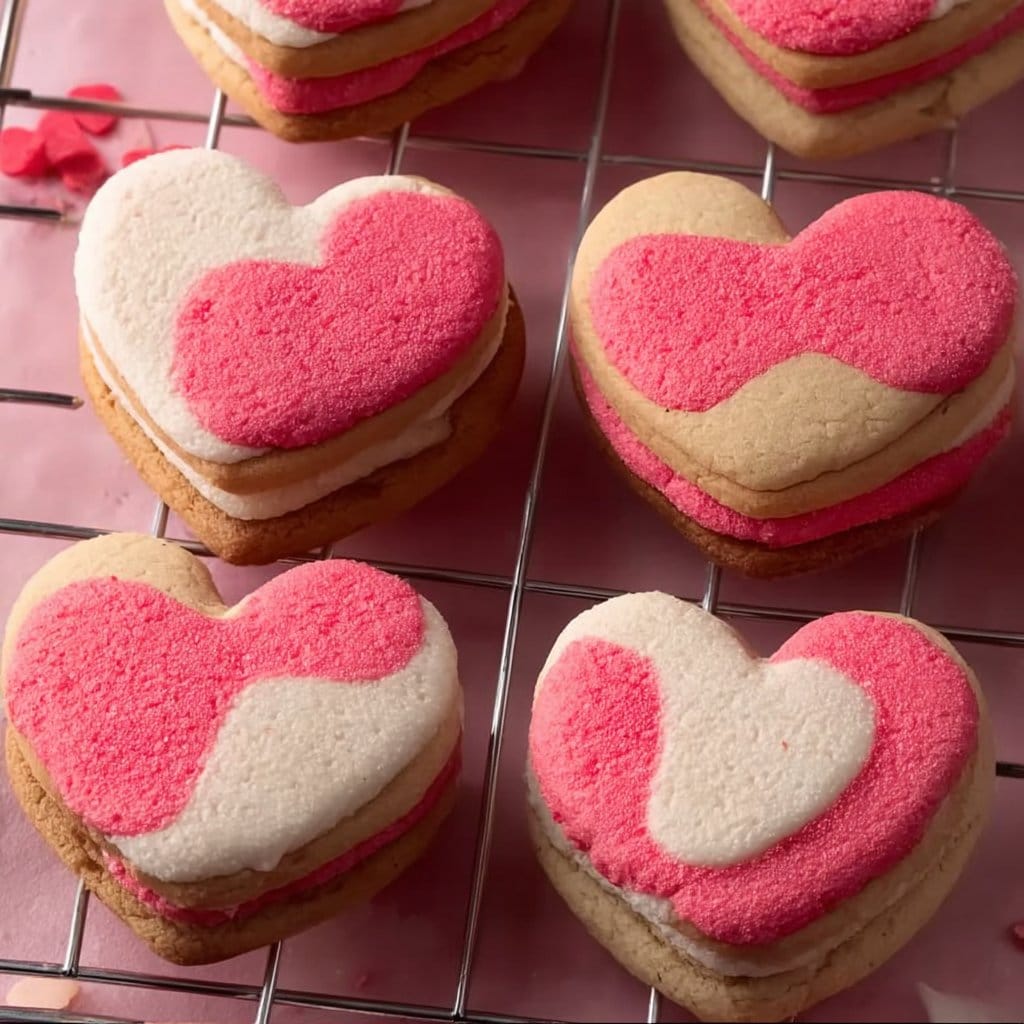Valentine's Day Sandwich Cookies