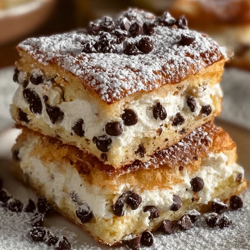 Classic Cannoli Squares