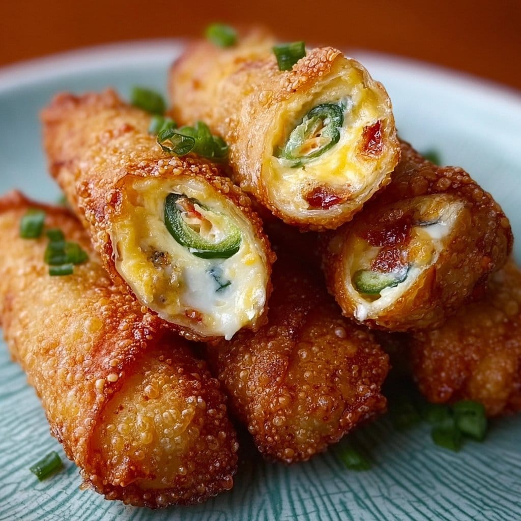 Mini Jalapeno Popper Egg Rolls