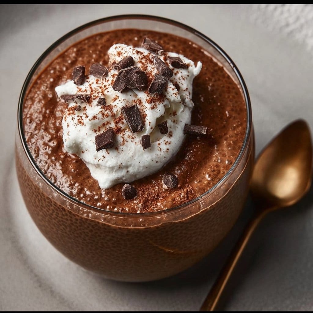 High Protein Chocolate Chia Seed Pudding