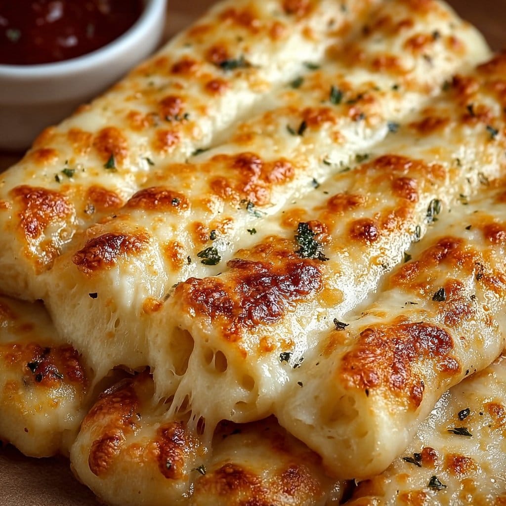 Homemade Cheesy Breadsticks