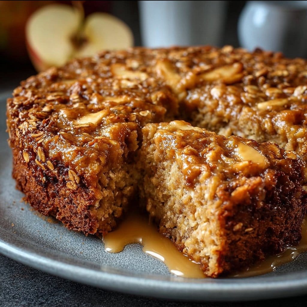 Healthy Oatmeal Apple Cake