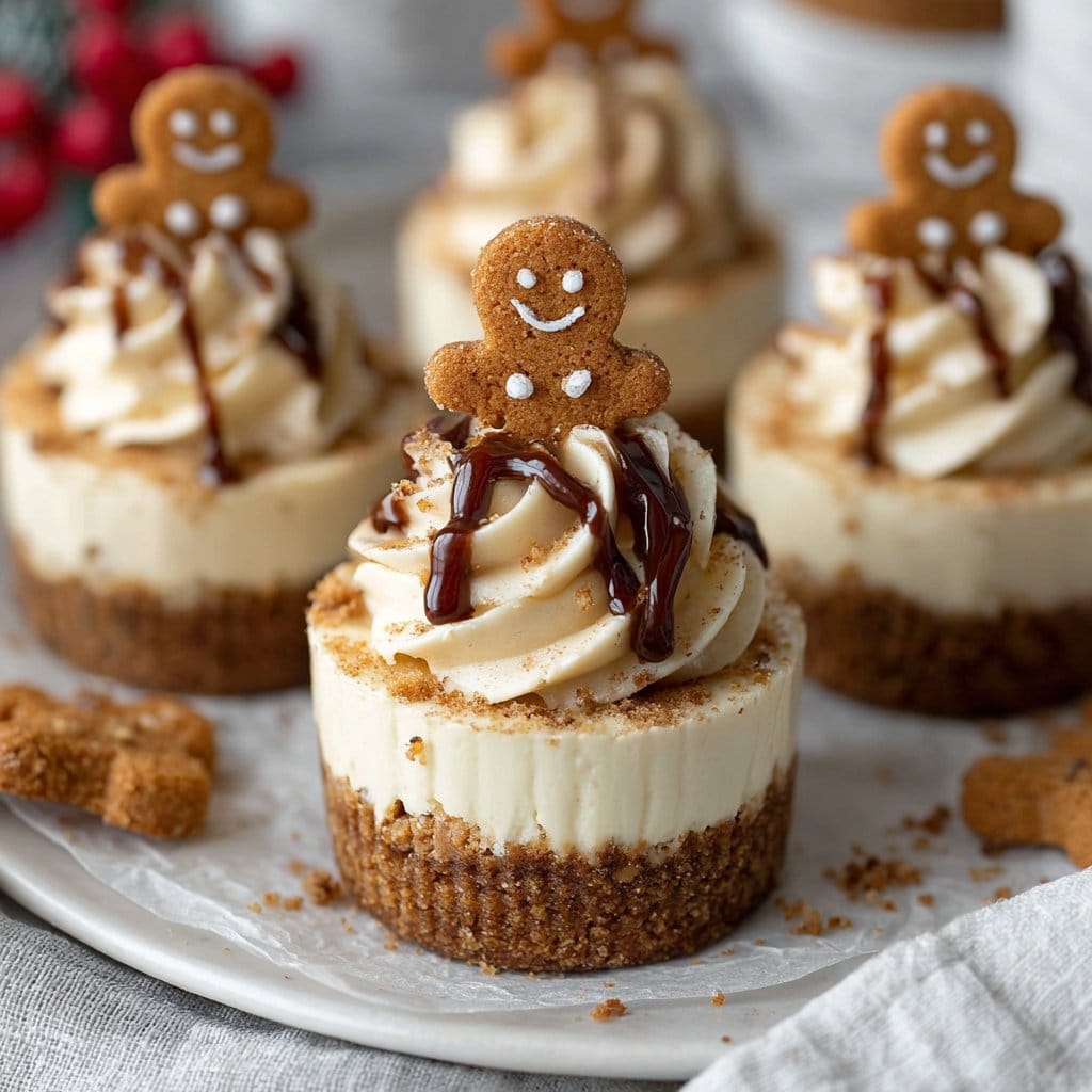 No-Bake Gingerbread Cheesecake Cups