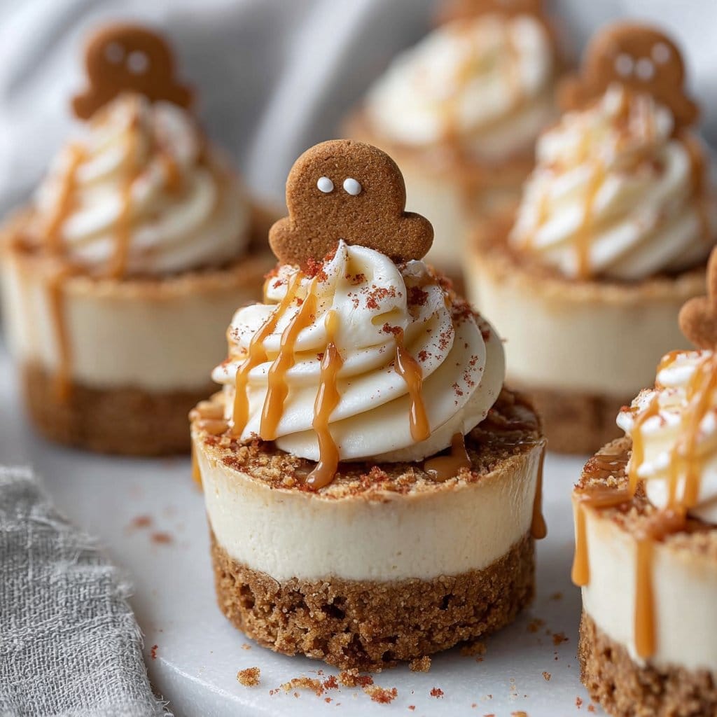 No-Bake Gingerbread Cheesecake Cups