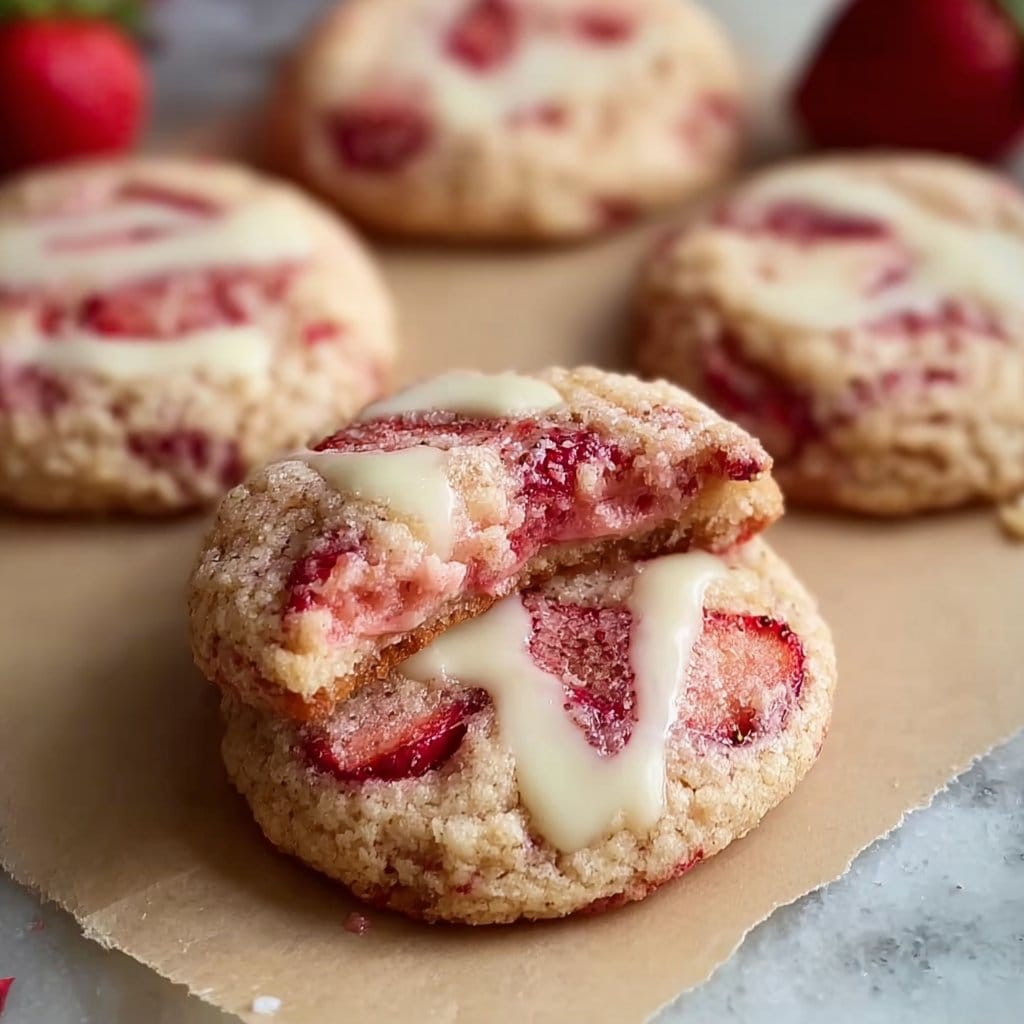 Strawberry Cheesecake Cookies