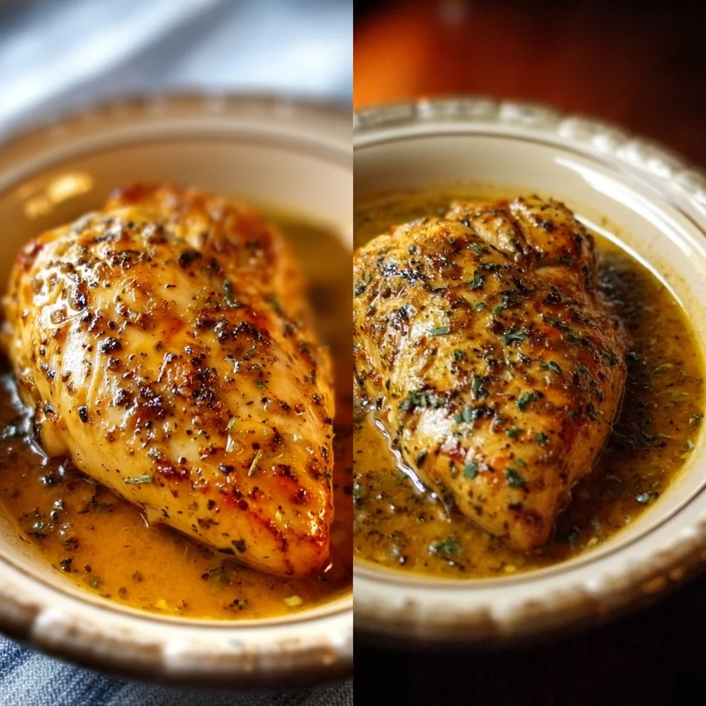Delicious Easy Crockpot Chicken Breast ready to serve