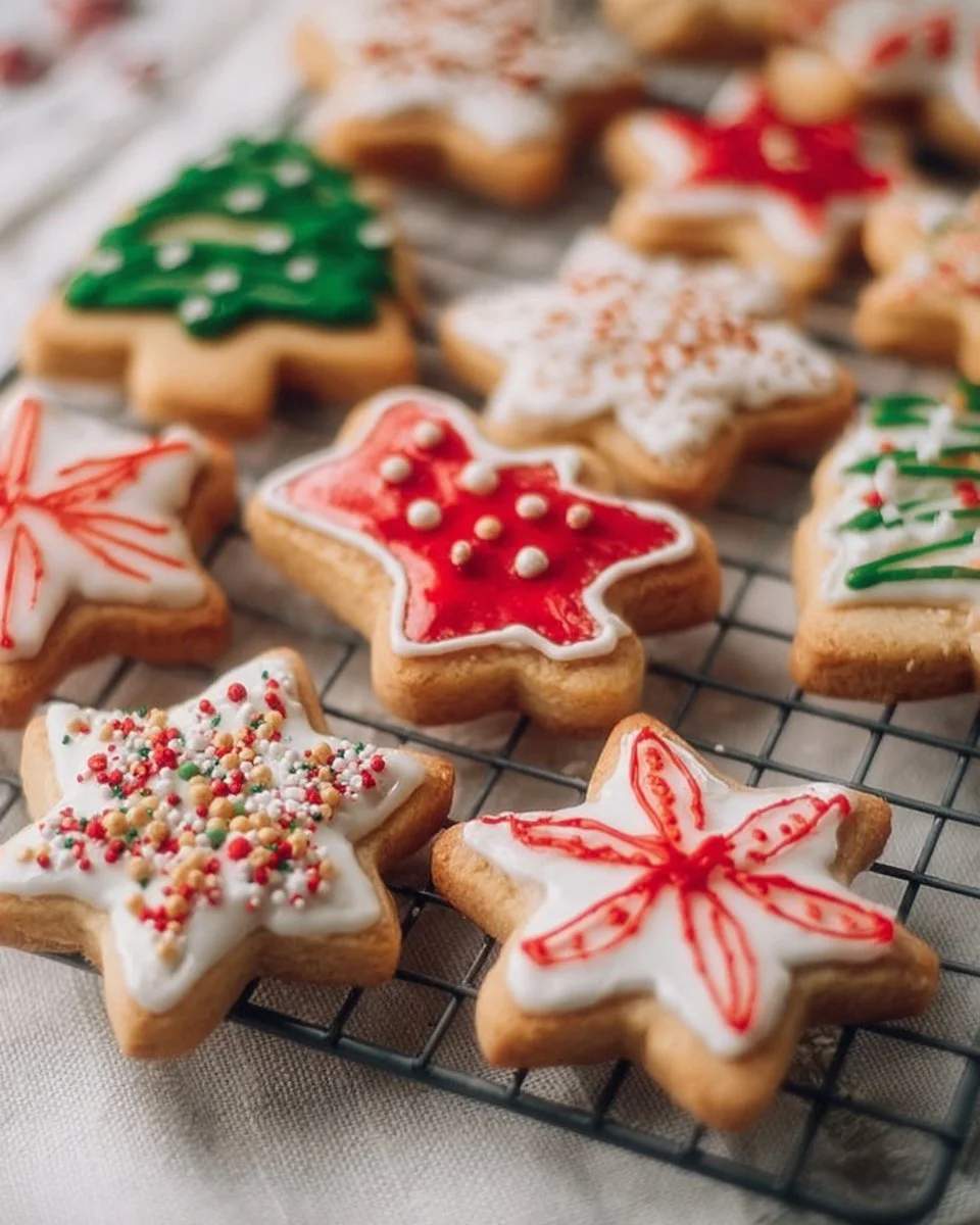Easy gluten-free Christmas cookies baked with holiday cheer