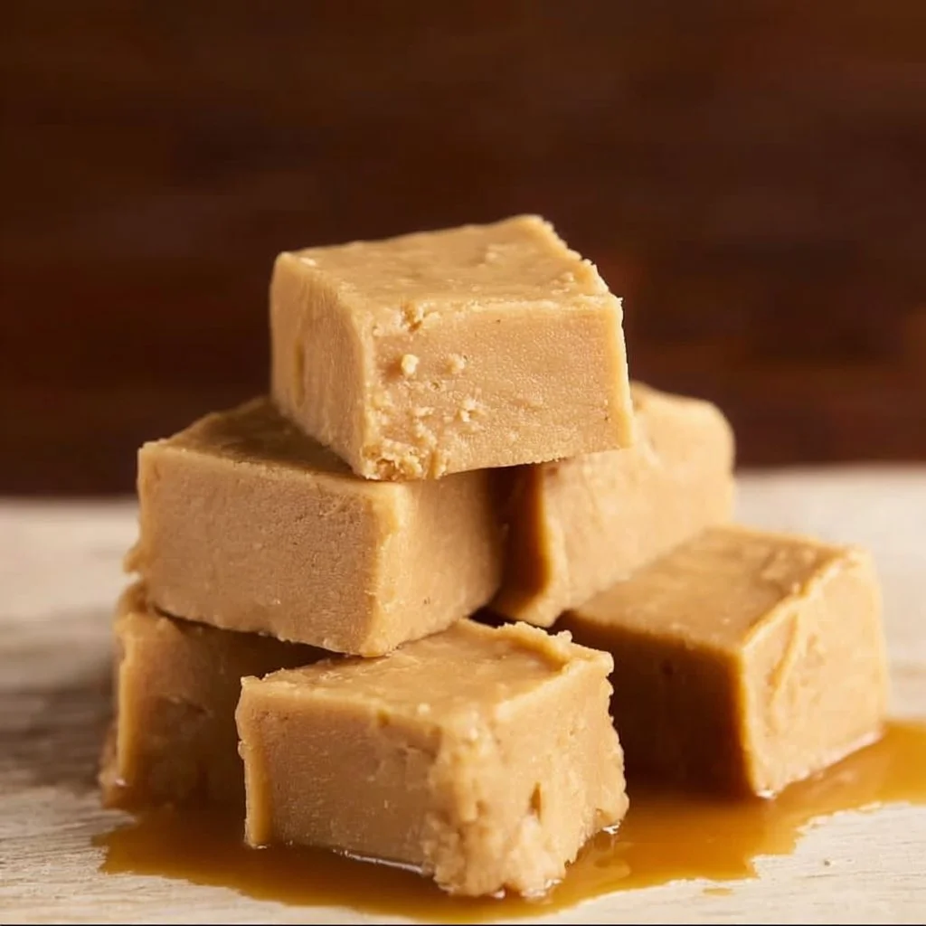 Deliciously smooth and creamy easy peanut butter fudge slice