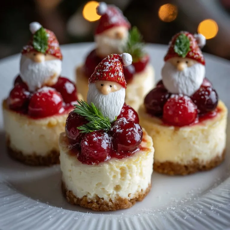 Gnome mini cheesecakes decorated for parties and celebrations