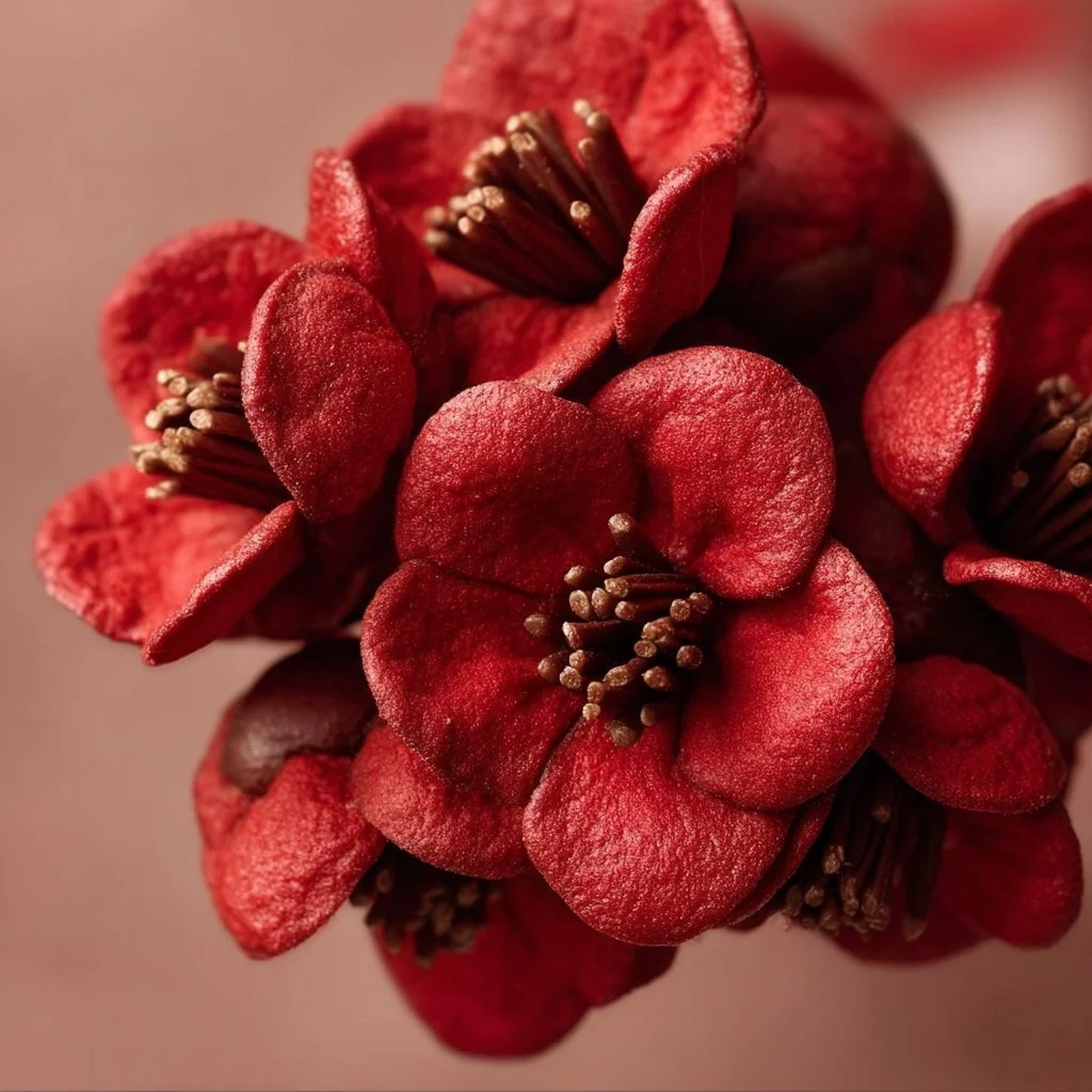 Hershey's Red Velvet Blossoms - delicious red velvet cookies with chocolate kisses