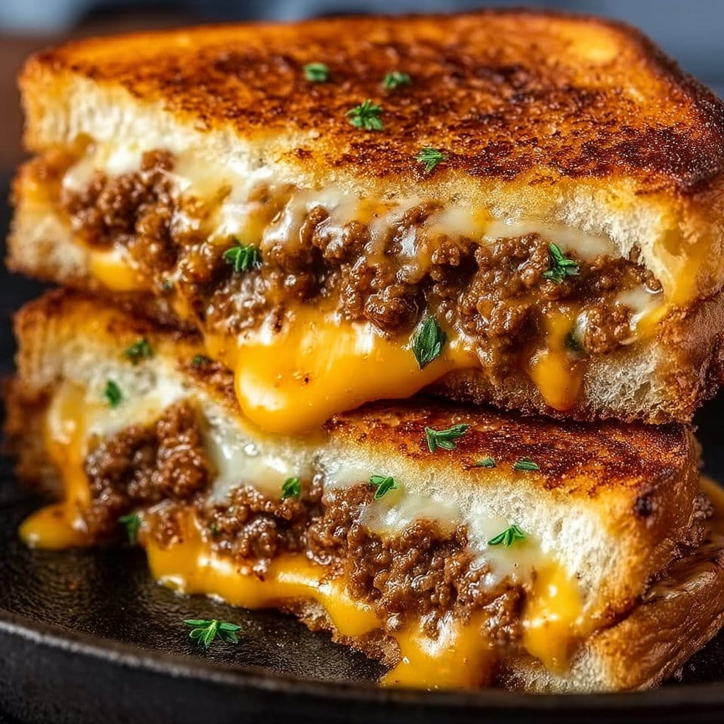 Ultimate Cheesy Ground Beef Melt