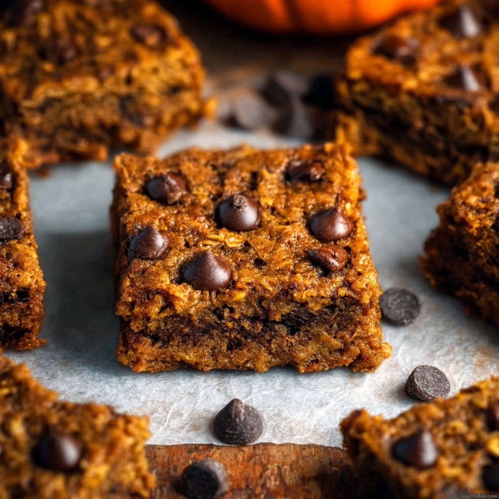 Healthy Pumpkin Oatmeal Bars