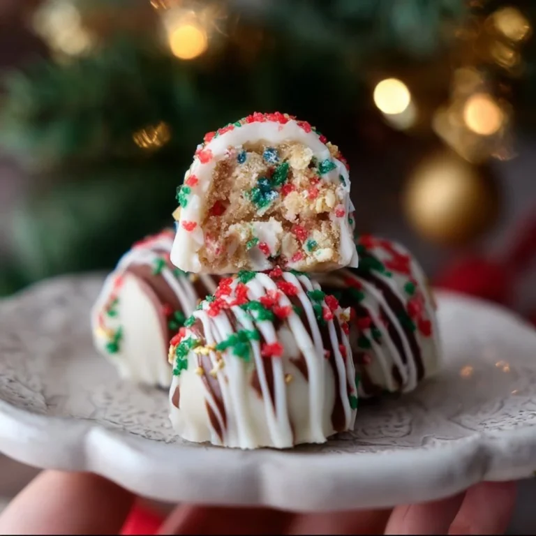 Little Debbie Christmas Tree Cake truffles decorated for the holidays