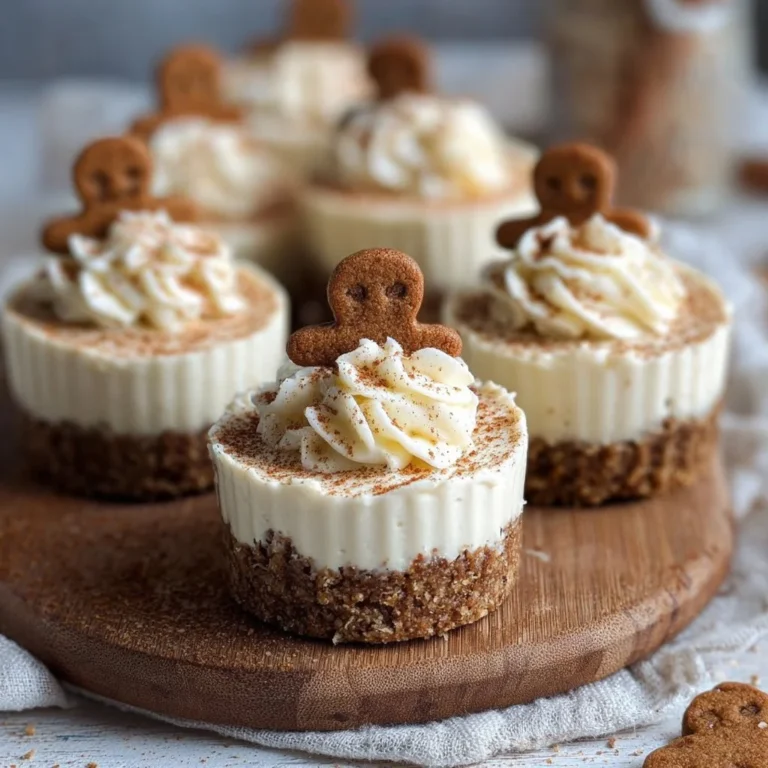 No-bake gingerbread cheesecake cups with festive holiday decorations