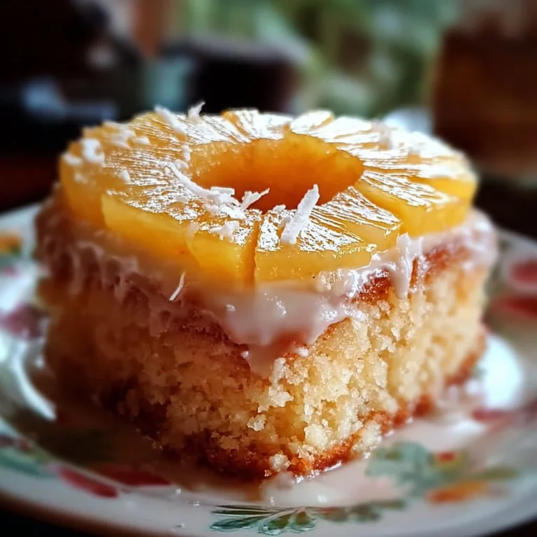 Delicious Pineapple Heaven Cake with layers of creamy frosting and fresh pineapple