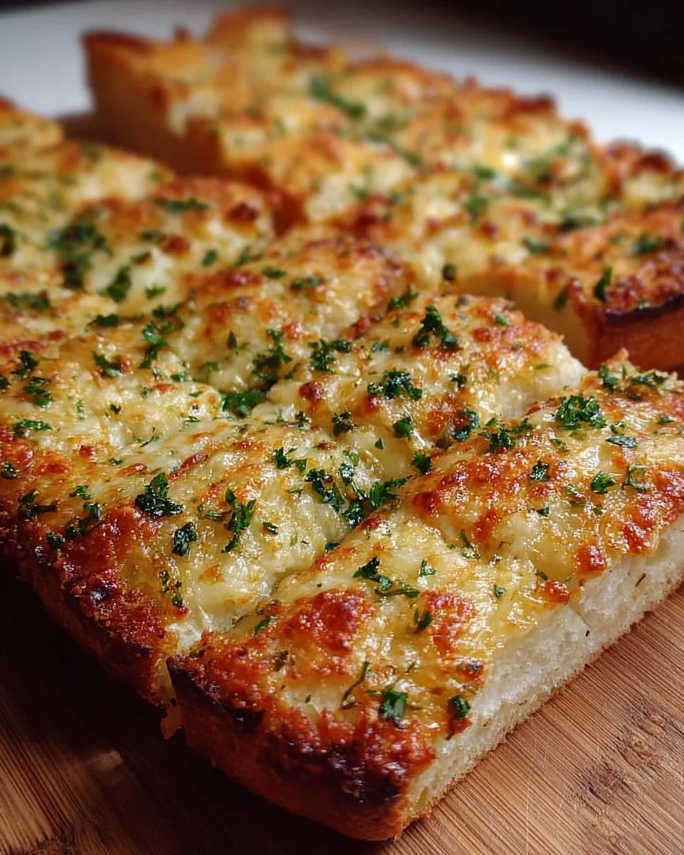 Quick and easy gluten-free garlic pizza bread recipe