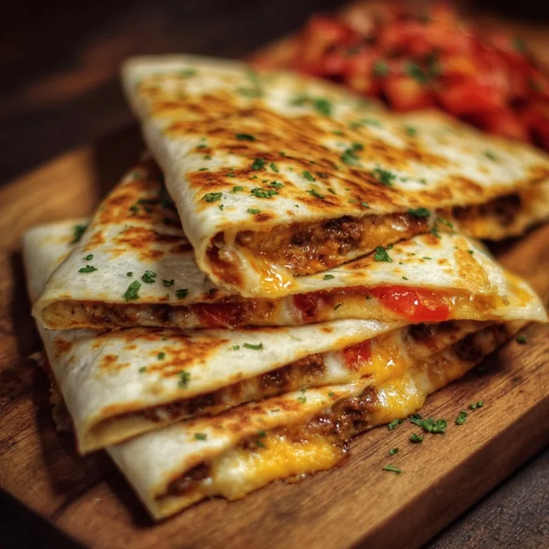Delicious Smashburger Quesadillas served with fresh toppings