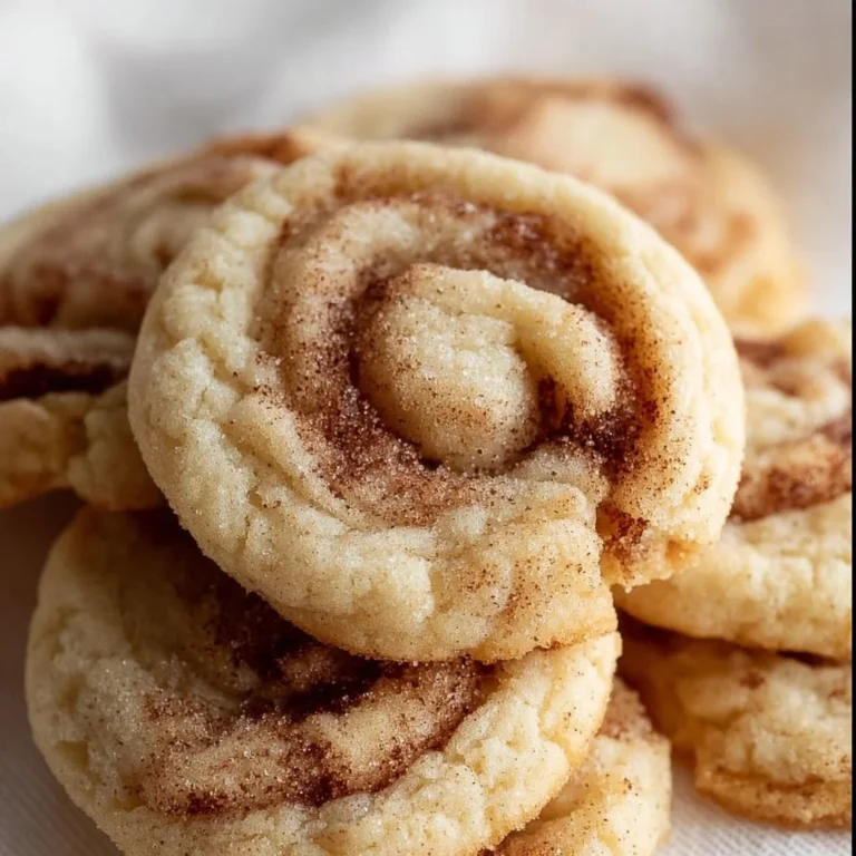 Delicious soft and chewy cinnamon roll sugar cookies on a plate.