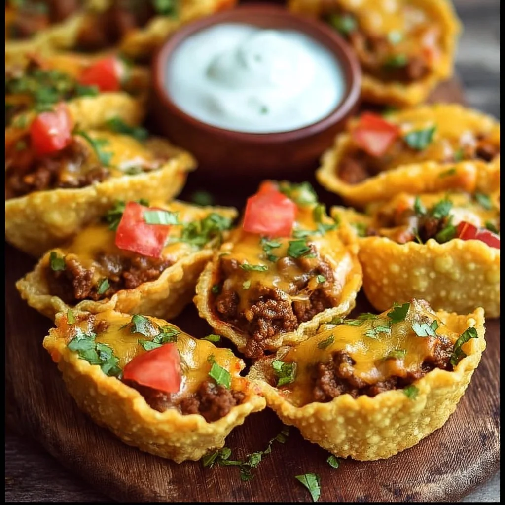 Taco Ranch Bites served in a bowl with fresh toppings