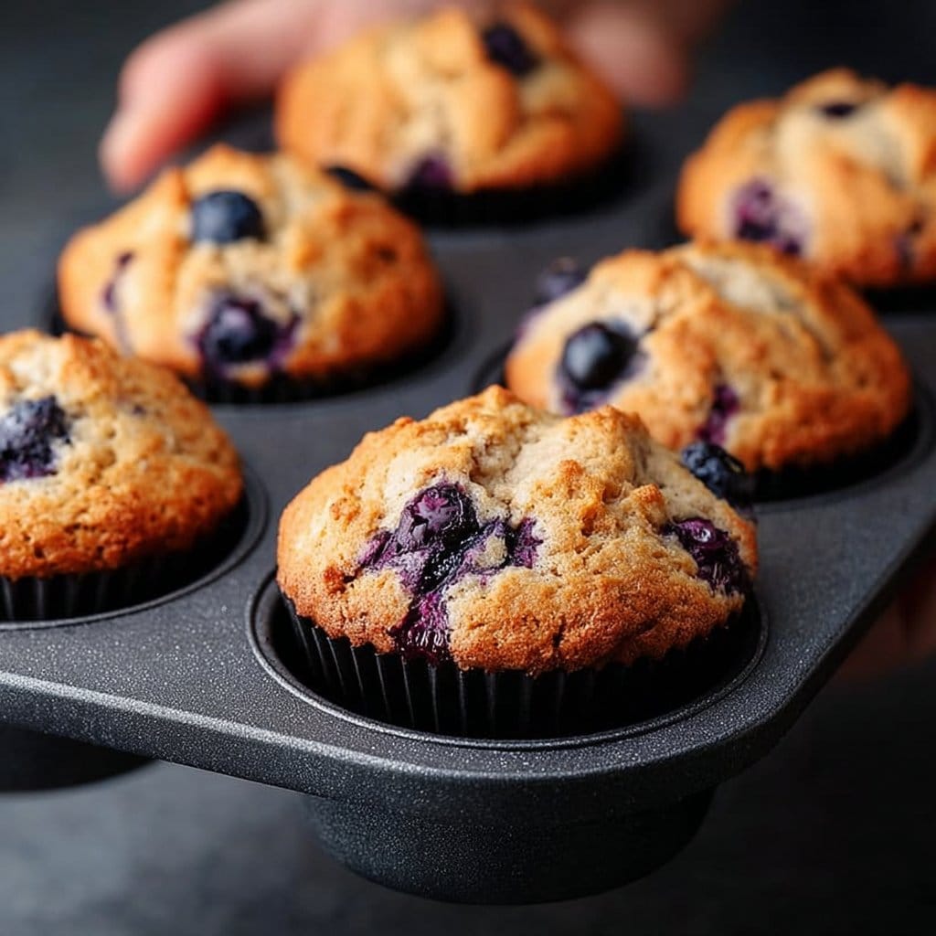 Hearty Blueberry Protein Muffins